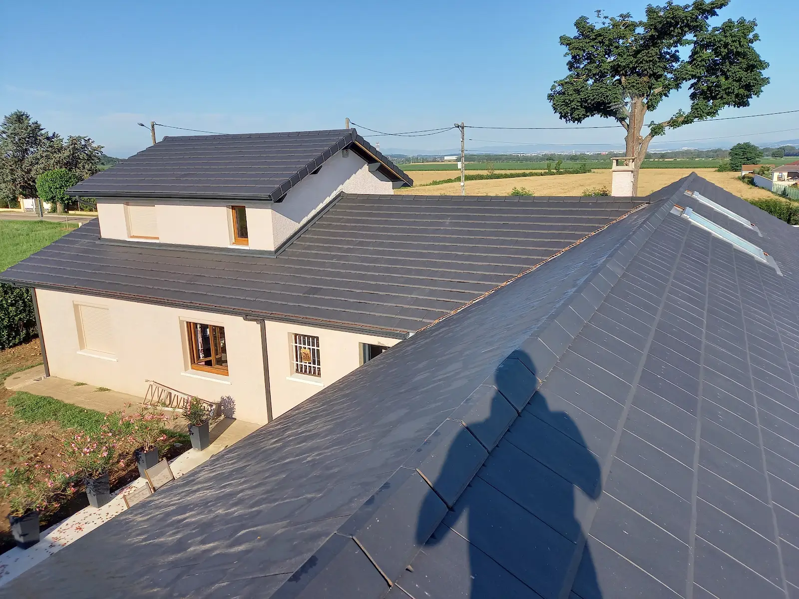 agrandissement maison sur existant avec charpente apparente (5)